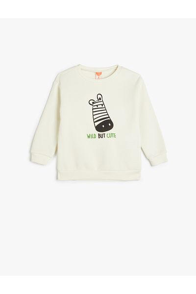 Koton Ecru Color Sweatshirt for Baby Boy