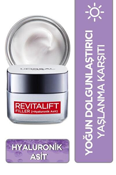 L'Oreal Paris L'Oréal Paris Revitalift Filler Yoğun Dolgunlaştırıcı Yaşlanma Karşıtı Gündüz Kremi 50ml - Hyaluroni
