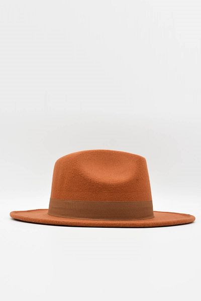 Külah Women's Boater Tile Cowboy Panama Fedora Hat