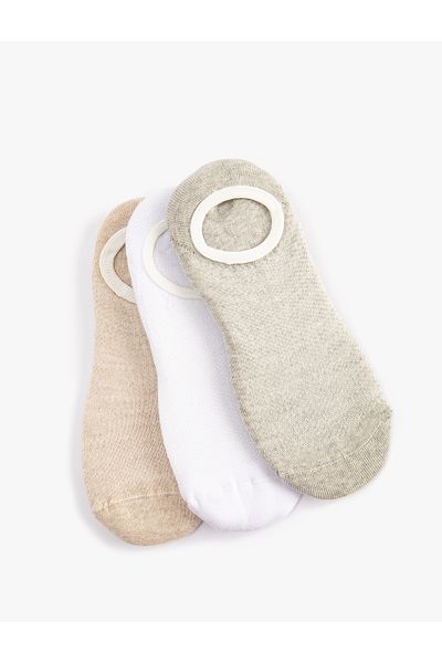 Koton Set of 3 Colorful Invisible Socks