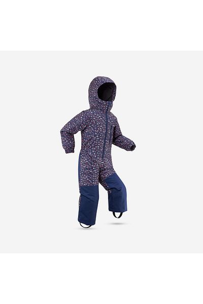Decathlon Wedze Kids Ski Jumpsuit - Leopard Pattern - 100