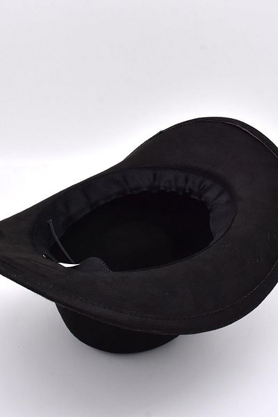 Külah Women's Suede Western Cowboy Hat - Black