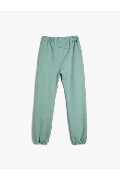 Koton Einfache Jogger-Jogginghose mit Taschen und Bindebund