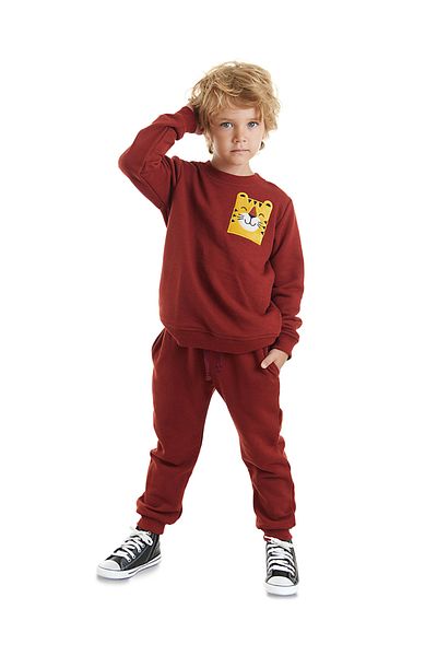 Denokids Tiger Boy Trainingsanzug-Set – bequemes Design