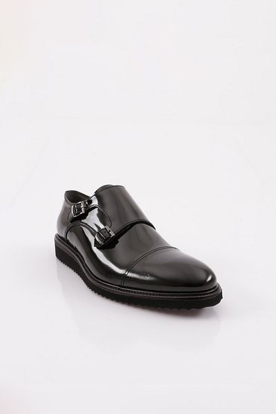 DGN Men's Microlight Eva Sole Classic Shoes Black Patent Leather 453926102