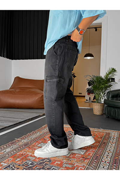 BYBASICMAN Black Cargo Pocket Baggy Ke-312/624/388