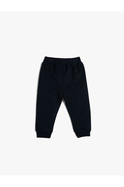 Koton Jogger Sweatpants Dinosaur Printed Raised Waist Tied