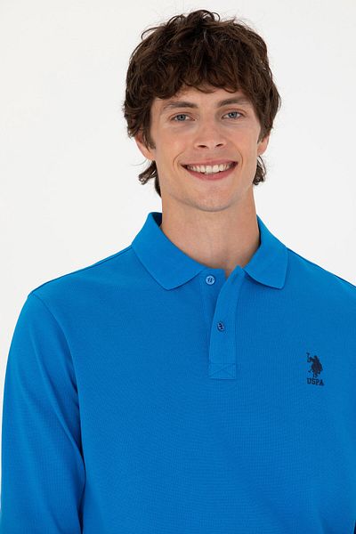 U.S. Polo Assn. Мъжки кобалтово син базов суитшърт 50269403-VR077