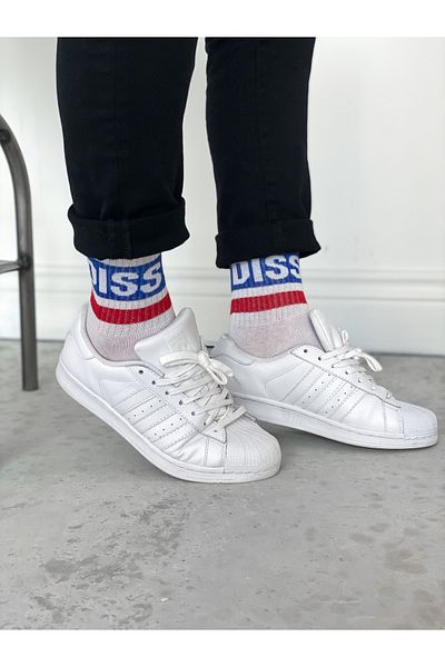 BYBASICMAN Std Diss White Socks