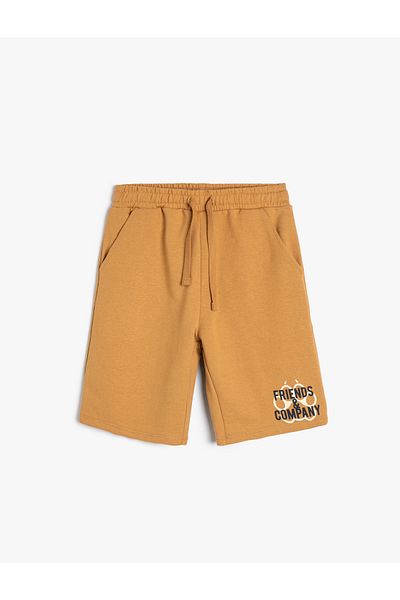 Koton Shorts Tie Waist Print Detailed Pocket
