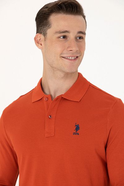 U.S. Polo Assn. Men's Brick Color Sweatshirt - 50269403 -vr031 Basic Model