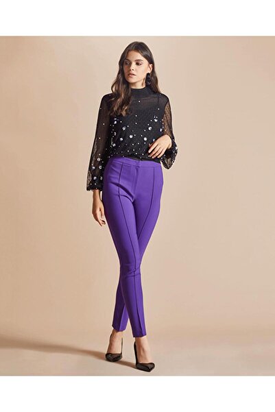 SERPİL Serpil Kadın Mor Pantolon 31437