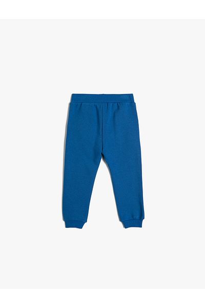Koton Jogger Sweatpants with Applique Detail Tie Waist Ribbon