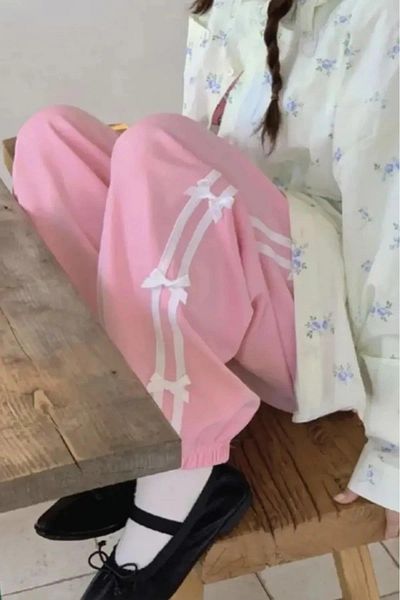 DESTİNE Loots Pink - Φούτερ με αλεξίπτωτο Unisex με ρίγες στο πλάι