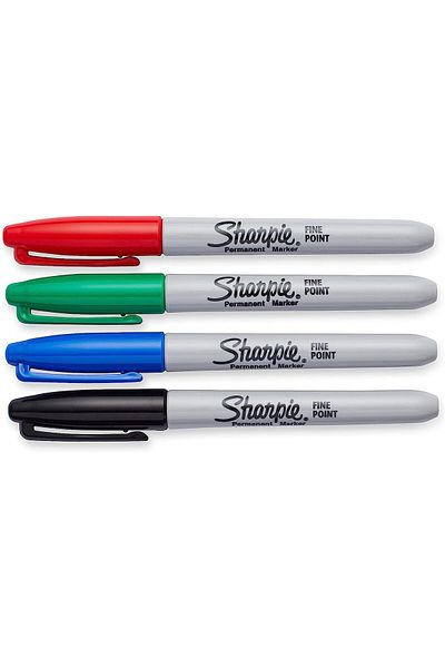 Sharpie Fine 4'lü Yuvarlak Uç Permanent Markör Standart Renkler Set / 169734