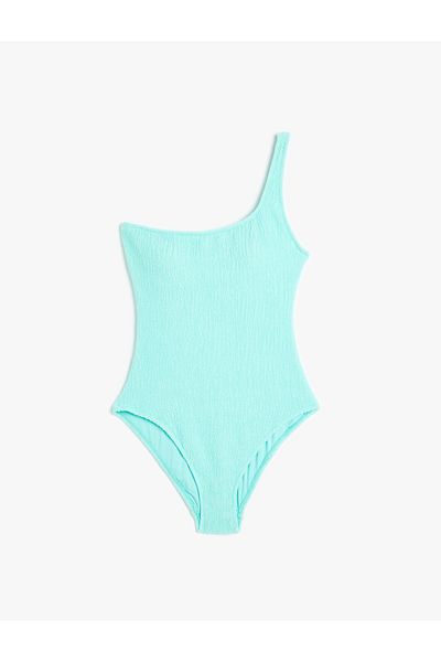 Koton One-Shoulder-Badeanzug mit Struktur