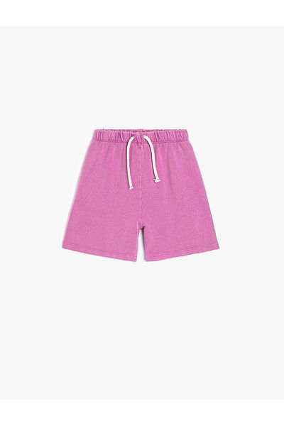 Koton Baumwoll-Basic-Shorts – Taillengebunden