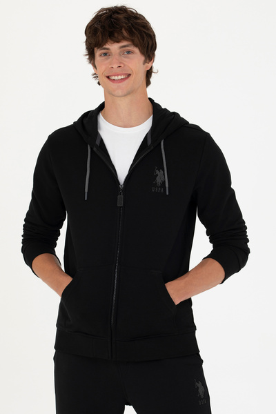U.S. Polo Assn. Erkek Siyah Örme Hırka 50269401-VR046
