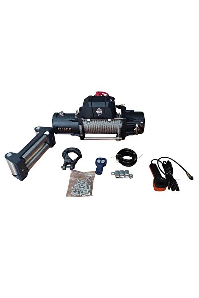 Genel Markalar Hunter Vinç 13500 LB Pro Çelik Halat 4x4 Offroad 12V