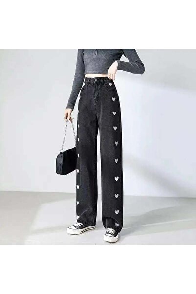 Toum Blunt Blunt Heart Nose Embroidered Streetwear Baggy Pants