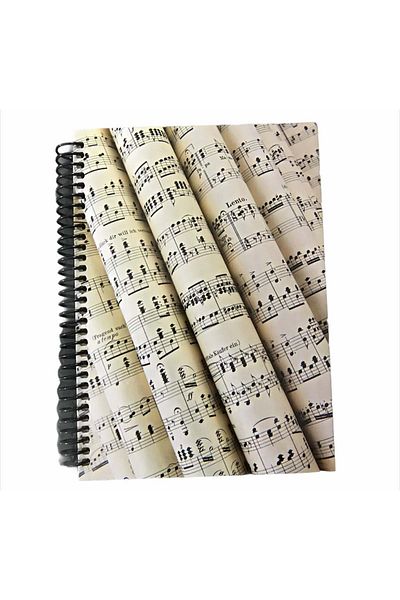 Portemem Müzik Eğitim Malzemeleri Porte Music Gifts Side Spiral Notebook