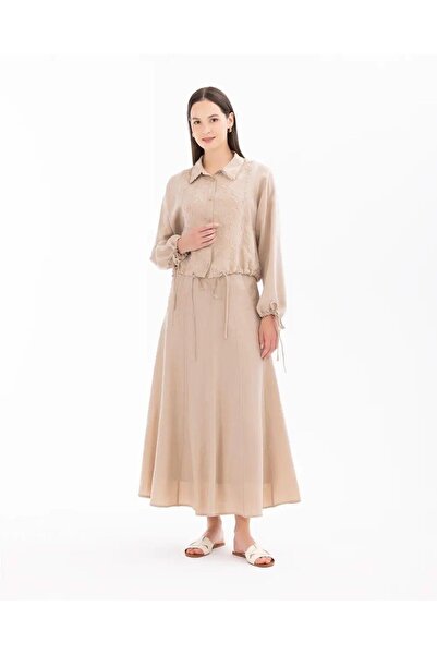 SEÇİLSTORE SCL GÜNLÜK ETEK-611009 Bej