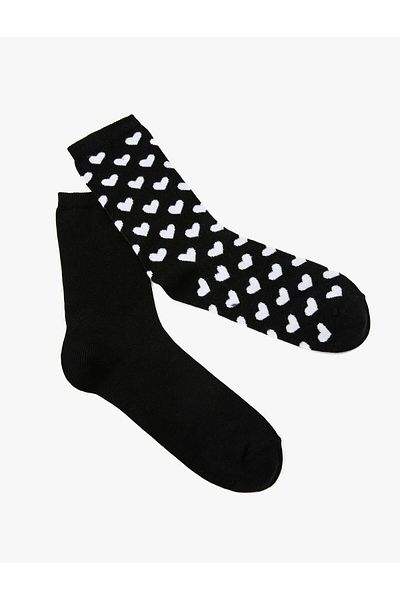 Koton Set de 2 șosete inimă