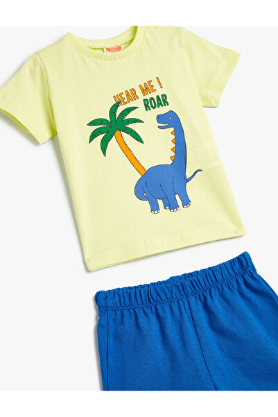 Koton 2er-Set Shorts T-Shirt aus bedruckter Baumwolle