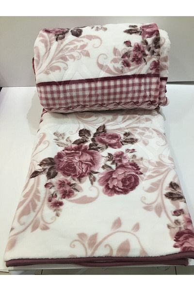 Sarar Rose Modern Pattern Double Blanket 4 Kg Washable Plush Thick Blanket