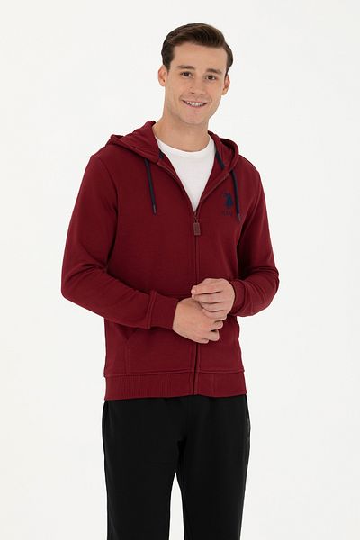 U.S. Polo Assn. Us Polo Assn. Мъжки суичър - бордо червено 50269401 -Vr014