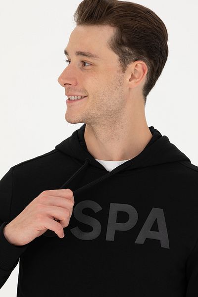 U.S. Polo Assn. Black Basic Men's Sweatshirt - 50269396 -vr046