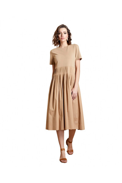 SERPİL Serpil Kadın Bej Elbise 32396