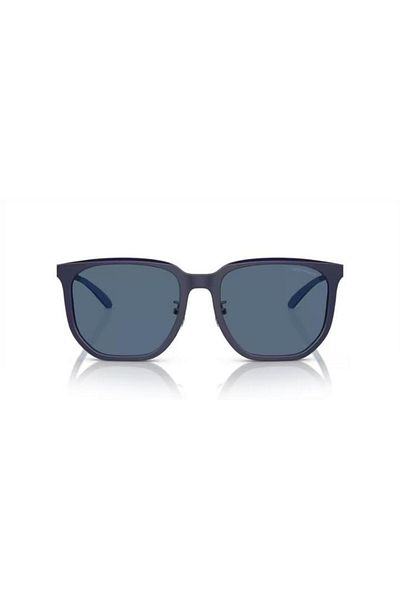Emporio Armani نظارة شمسية مربعة للرجال - Ea 4215d - مقاس العدسة: 56 مم - أزرق غير لامع