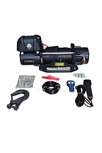 Genel Markalar Hunter Vinç 13500 LB Pro Sentetik Halat 4x4 Offroad 12V