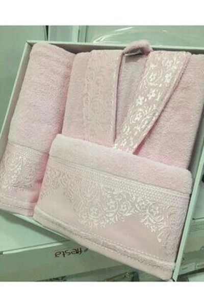 Fiesta Σετ μπουρνούζι από βαμβακερό ζακάρ