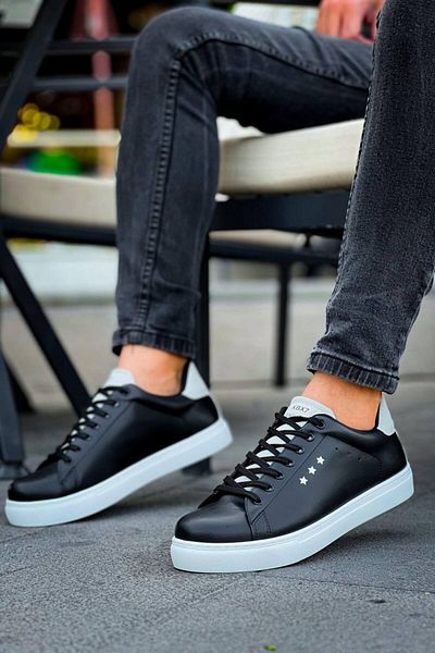 BOA Kb X7 Black Gray High Sole Lace up Casual Men's Shoes