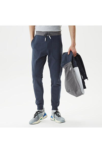 Lacoste Erkek Regular Fit Renk Bloklu Lacivert Eşofman Altı