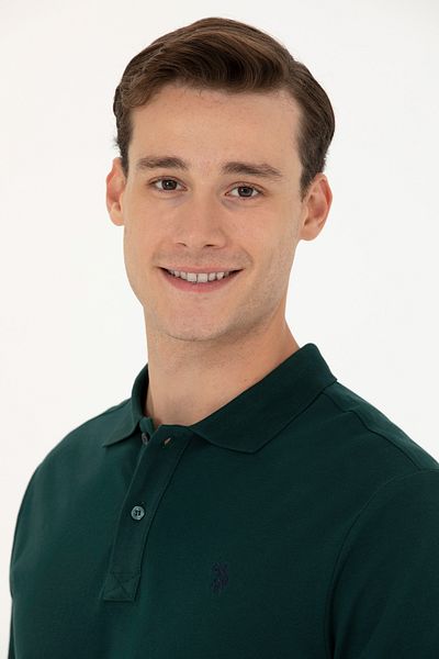 U.S. Polo Assn. Мъжки тъмнозелен суичър Basic 50269405-VR079