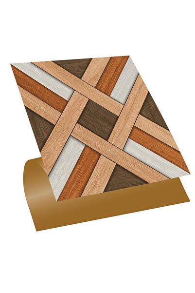 TİNK Kendinden Yapışkanlı Ahşap 014 Desenli Pvc Karo 30x30 Cm (11 ADET) 1 M²