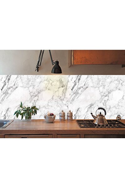 TİNK Kendinden Yapışkanlı Beyaz Mermer Desenli Pvc Panel 41x62 Cm (4 Adet) 1 M²