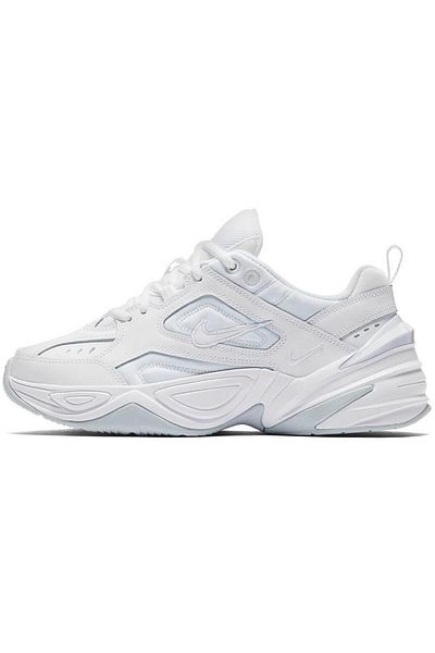 Nike Unisex M2K Tekno Lether White Sneakers - Genuine Leather Ao