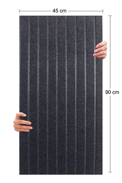 TİNK Akustik Ve Dekoratif Lambiri Desenli Keçe Panel 45x90 Cm / 2 Adet / 0,81 M²