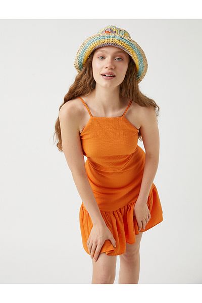 Koton Mini-Rüschenkleid mit Neckholder