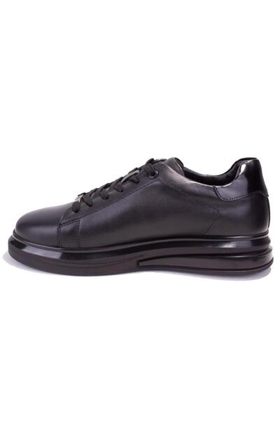 Hammer Jack Pomon 10224817 - Orthopedic Men's Black Leather Casual Shoes