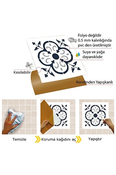 TİNK Kendinden Yapışkanlı Solo Fas Pvc Karo 30x30 Cm (4 ADET) 0,36 M2