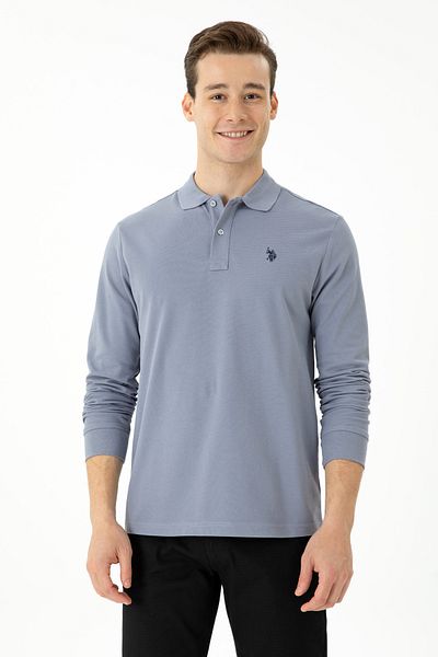 U.S. Polo Assn. Мъжки сив базов суитшърт 50269405-VR024