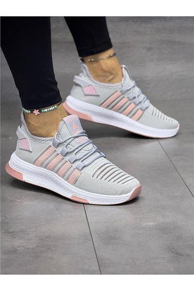 homiro Tricotaj de damă cu șireturi Pantofi sport - Ice Powder