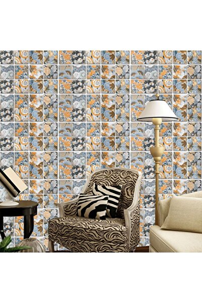 TİNK Kendinden Yapışkanlı Fas5 Desenli Pvc Karo 20x20 Cm 6'lı Paket