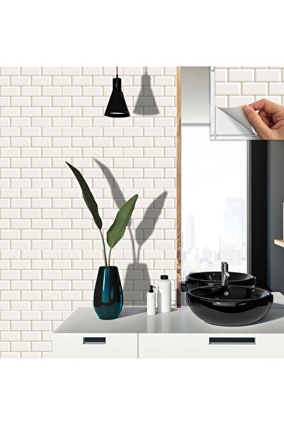 TİNK Kendinden Yapışkanlı Metro Karo Desenli Silinebilir Pvc Karo 30x30 Cm (11 ADET) 1m2