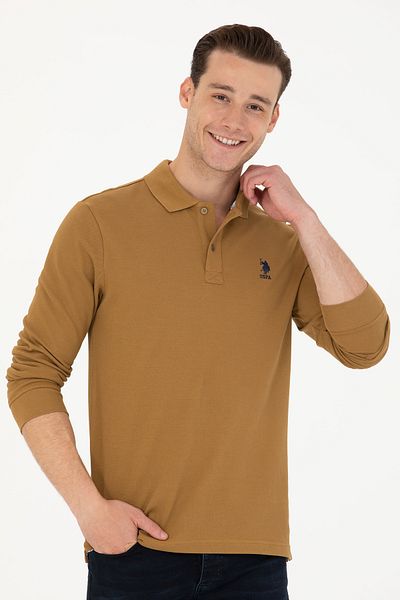 U.S. Polo Assn. Ανδρικό φούτερ Light Khaki 50269403 -VR183 - Βασικό μοντέλο